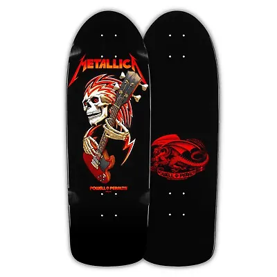 Powell Peralta OG Metallica Collab Classic Skateboard Deck Black • $165