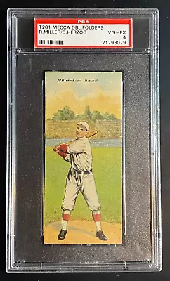 1911 T201 Mecca Double Folders Herzog / Miller PSA 4 VG-EX Rustlers • $170