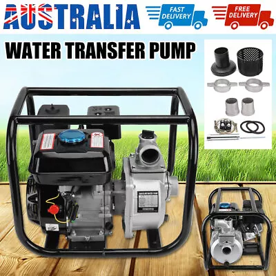 Water Pump Petrol Irrigation 35000L/H Transfer 2 Inch Fire Fighting High Flow • $196.95