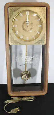 VINTAGE 1986 Miller High Life Beer Bar Wall Clock Motion Pendulum Bar Light • $59.99
