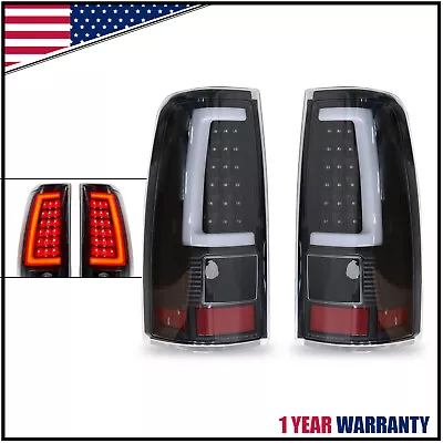 Black For 2003-2006 Chevy Silverado 1500 Pickup LED Tube Tail Lights Brake Lamp • $116.16