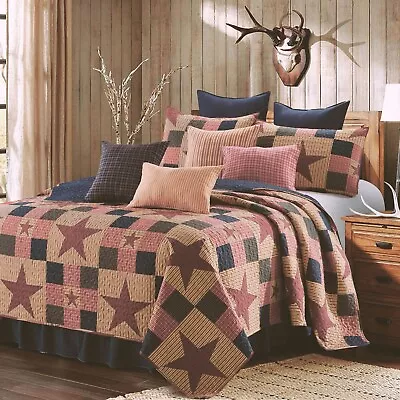 Virah Bella - Mountain Cabin Red - Lightweight Quilt Set With 2 Pillow Shams • $59.99