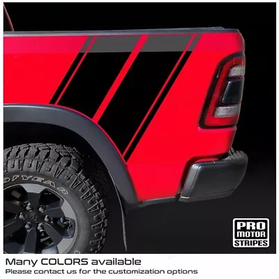 Side Bed Hash Mark Stripes Decals For Chevrolet Silverado Colorado S10 WT LT EV • $47.60