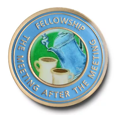 Fellowship AA /NA  Recovery  Coin/Medallion  With Satin Gold Accents • $21.99