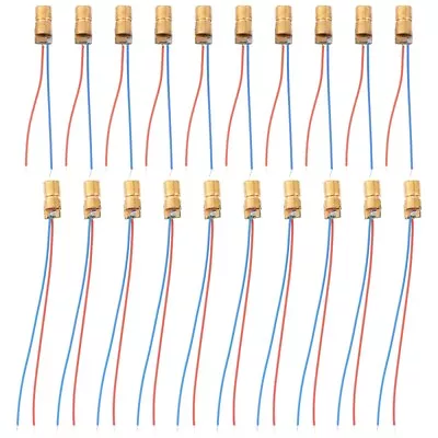  40 Pcs Diode Laser Head Red Dot Module Copper Positioning Miniature • £13.75