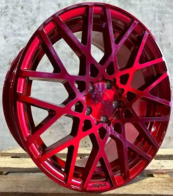 19  Rotiform BLQ Wheels Candy Red Suit VW Golf Jetta Passat 19x8.5 5x100/112 45P • $1480