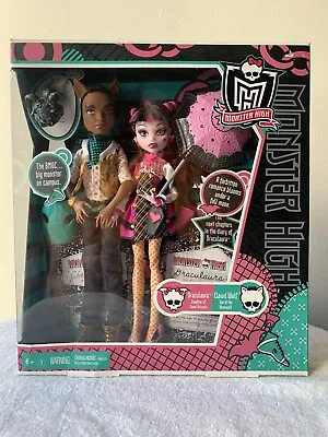 MONSTER HIGH SCHOOL'S  OUT CLAWD WOLF & DRACULAURA (NISB-English Version) • $500