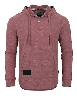 ZIMEGO Men's Casual Long Sleeve Color Block Raglan Henley Pullover Hoodie Shirt • $22.05