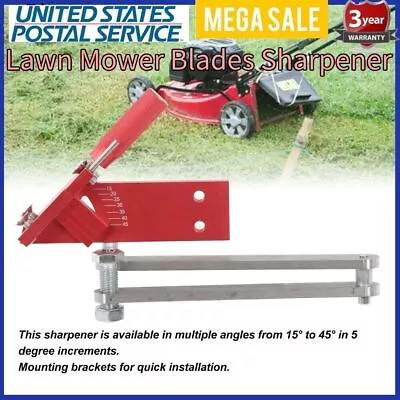 15°-45° Adjustable Lawn Mower Blade Sharpener Tool Sharpen Blades For Grinder • $35.99