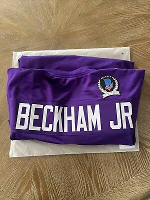 Odell Beckham Jr. Signed Baltimore Ravens Custom Jersey Beckett Authentic • £193.03