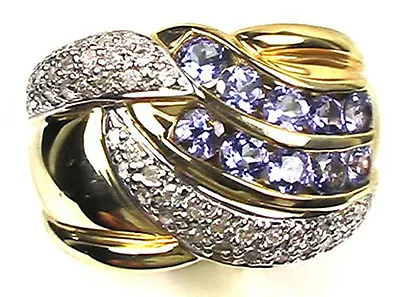 Connoisseur Collection Laura Ramsey Tanzanite Diamond Ring 14k Gold Original Box • $1250