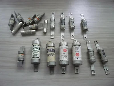 Job Lot Vintage Mains Fuses  MEM Red Spot  • £3