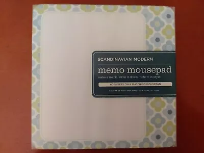 Scandanavian Modern Memo Pad With Matching Mousepad (6.75  Square) • $7.99