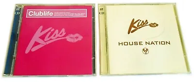 2 Kiss CD's Clublife & House Nation Double CD Albums 1990s Dance Music DJ Tunes • £15