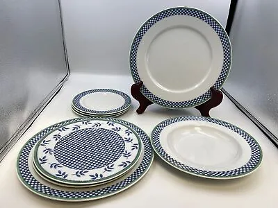 Villeroy & Boch CASTELL Switch 3 Dinner Salad  Bread Plates Lot + Bowl (8 Pcs) • $179.99