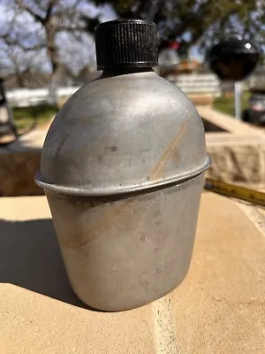 WW2 US Army Military Aluminum Canteen 1944 SM CO • $19.99