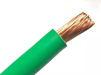 25' Ft 4/0 Welding Battery Solar Car Cable  Sae J1127 Green Made In Usa  • $165.88