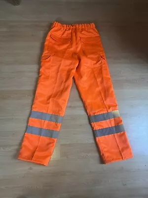 £20 • Buy Hi Viz High Vis P/C Combat Safety Work Trouser Cargo Pants Highways Rail Spec.