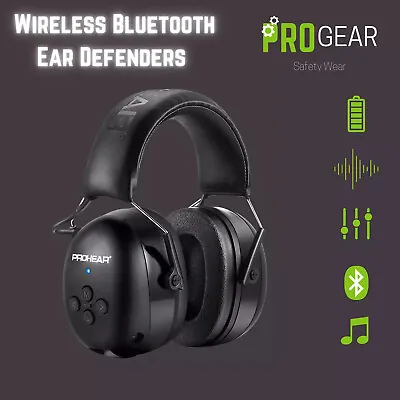 Wireless Bluetooth Ear Defenders/ Headphones - PROHEAR • £59