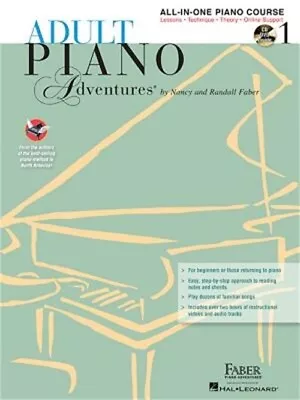 Adult Piano Adventures All-In-One Lesson Book 1: A Comprehensive Piano Course (P • $17.53