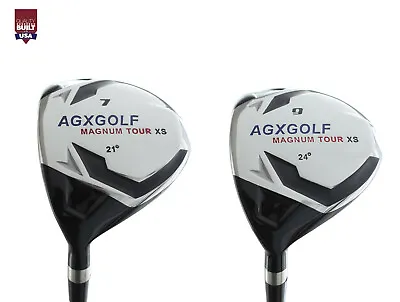 Agx Men's Left Hand Magnum Xs Edition 7 & 9 Fairway Woods Set Graphite Shafts  • $203.73