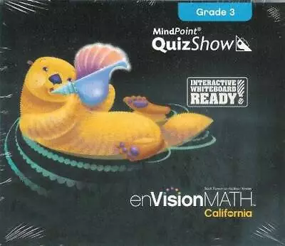 EnVision Math California Grade 3 MindPoint Quiz Show CD-ROM - CD-ROM - VERY GOOD • $11.08