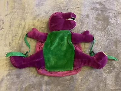 Vintage Barney & Friends Dinosaur Lyons Plush Bookbag Bag • $35