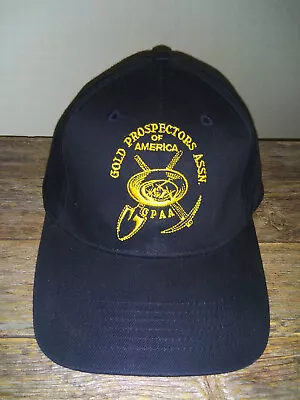 New Gold Prospectors Assn Of America Pick Axe & Pan Vintage Mining Trucker Hat • $9.29