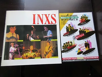 Inxs Sep. 1984 Japan Tour Book Concert Program W Promo Flyer Michael Hutchence • $59.99