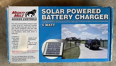 Fm 121 Solar Panel Kit 5 Watt  Compatible With Mighty Mule Automatic Gate Opener • $46