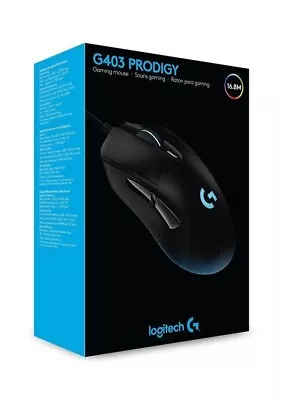 £53.99 • Buy Logitech G403 Prodigy Wired Gaming Mouse, 12,000 DPI, RGB, Lightweight