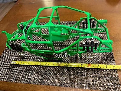 New Bright Monster Jam GRAVE DIGGER RC 1:16 Scale Roll Cage Green Frame • $18.99