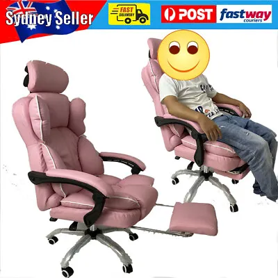 $93.77 • Buy Executive Office Chair Computer Desk Chair Leather Swivel Recliner Gaming Chair 