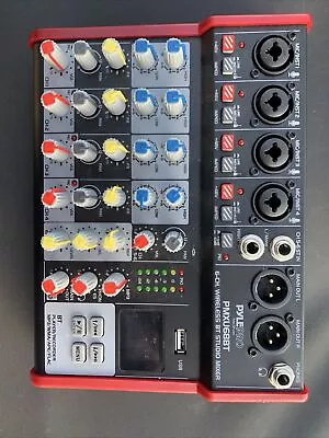 Pyle 6Ch Digital Mixer Pro Audio Bluetooth DJ Console & 3.49lbs Weight No Cord • $20