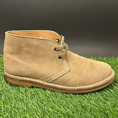 Vero Cuoio Boots Womens 10 Brown Ankle Chukka Leather Suede Lace Up Casual • $48.88