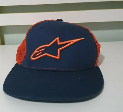 Alpinestars Corp Trucker Hat/Cap -NAVY ORANGE • $26