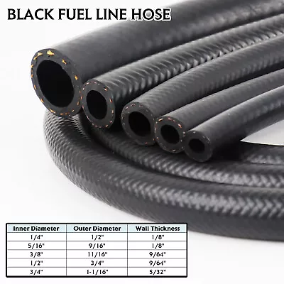 $18.89 • Buy Fuel Lines Gas Line Hose Delivery Black NBR Rubber Replacement For Small Engine