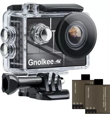 Gnolkee WiFi Action Camera 4K 16MP Underwater Video Camera 170 Wide Angle Sport • $46