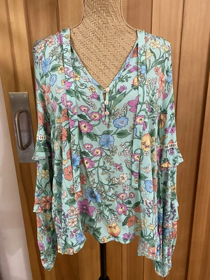 $119 • Buy Spell And The Gypsy Sayulita Blouse Size XL