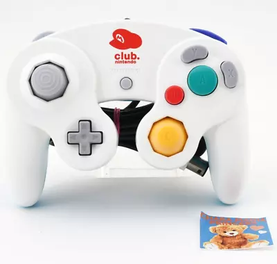 GameCube Controller Club Nintendo LE White Mario Rare Tested Good Japan Import • $369.16