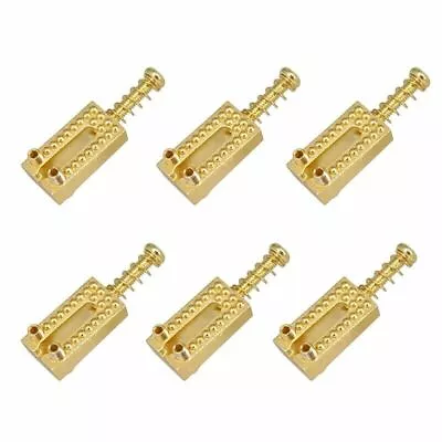 B Stock - 6 Saddles Gold 10mm - Bridge Guitar STRATOCASTER - TELECASTER • $31.31