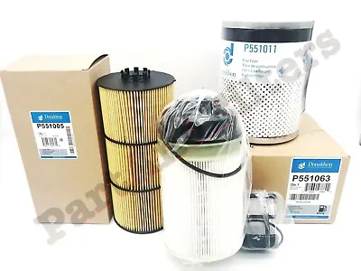 Filter Kit For Detroit DD13 DD15 DD16 - Oil FWS & 2 Fuel  (All Donaldson)  • $214.90