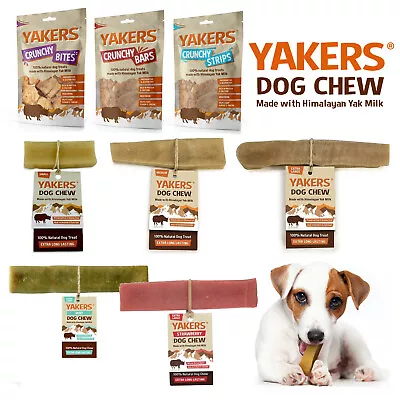 Yakers Dog Natural Chews & Treats Made From Himalayan Yaks Milk! Long Lasting! • £9.99