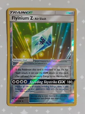 $1.25 • Buy 	Flyinium Z: Air Slash 195/236 - Reverse Holo - S&M Unified Minds Pokemon TCG NM