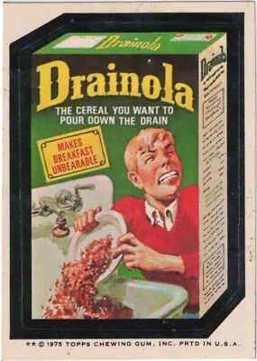 1974 Topps Original  Wacky Packages 13th Series Drainola • $3