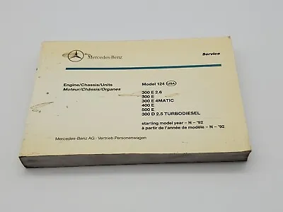 1992 Mercedes-Benz Model 124 300E 400E 500E 300D Parts Catalog Starting N 92 -Rd • $79.99