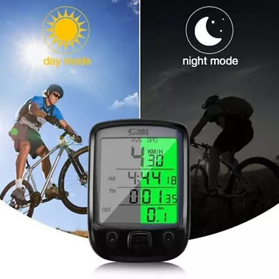 Waterproof Bicycle Bike Cycle LCD Display Digital Backlight Speedometer Odometer • $12.70