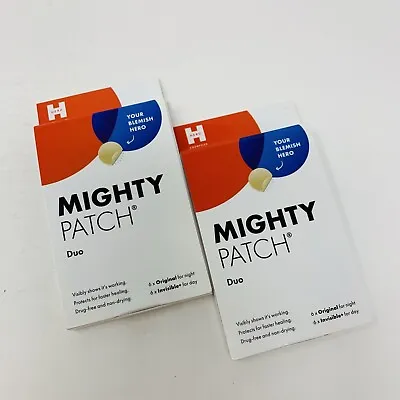 $19.95 • Buy 2x Hero MIGHTY PATCH Duo Hydrocolloid Acne Patches 12x Day & 12x Night Total~NIB