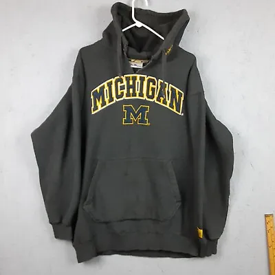 Michigan Wolverines Hoodie Mens XL Extra Large Gray Sweater Football Colosseum  • $20.77