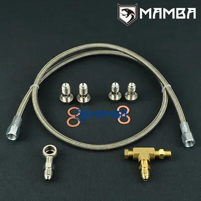 Universal 40  M12x1.5 Turbo Oil Feed Line For GM OPEL TD04HL 15T 19T 20T • $49.50